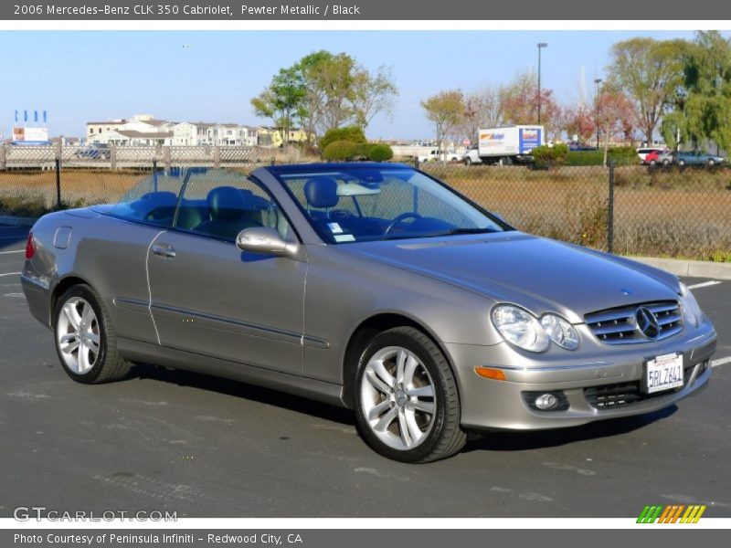 Pewter Metallic / Black 2006 Mercedes-Benz CLK 350 Cabriolet