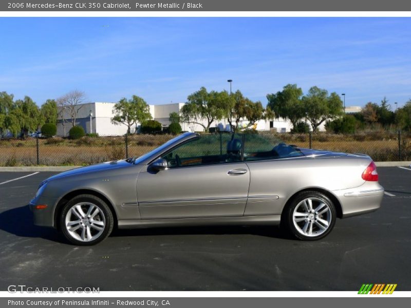 Pewter Metallic / Black 2006 Mercedes-Benz CLK 350 Cabriolet