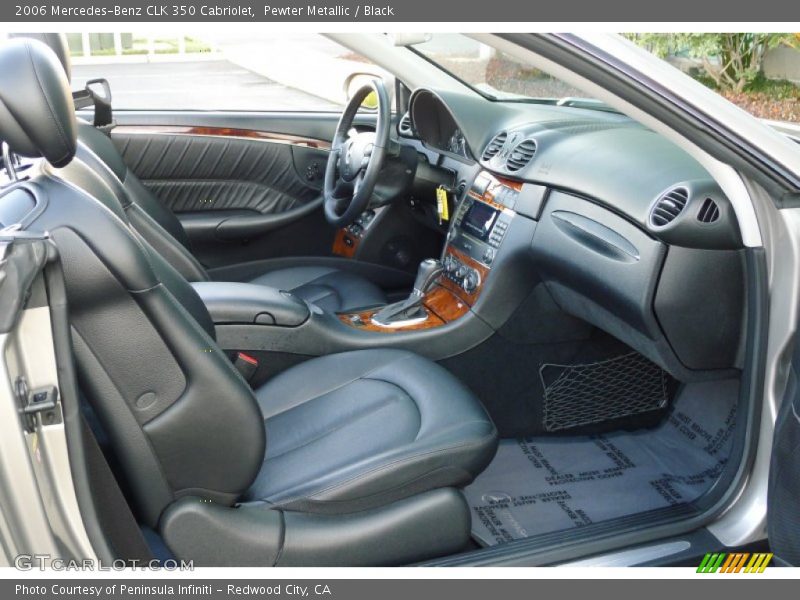 Pewter Metallic / Black 2006 Mercedes-Benz CLK 350 Cabriolet
