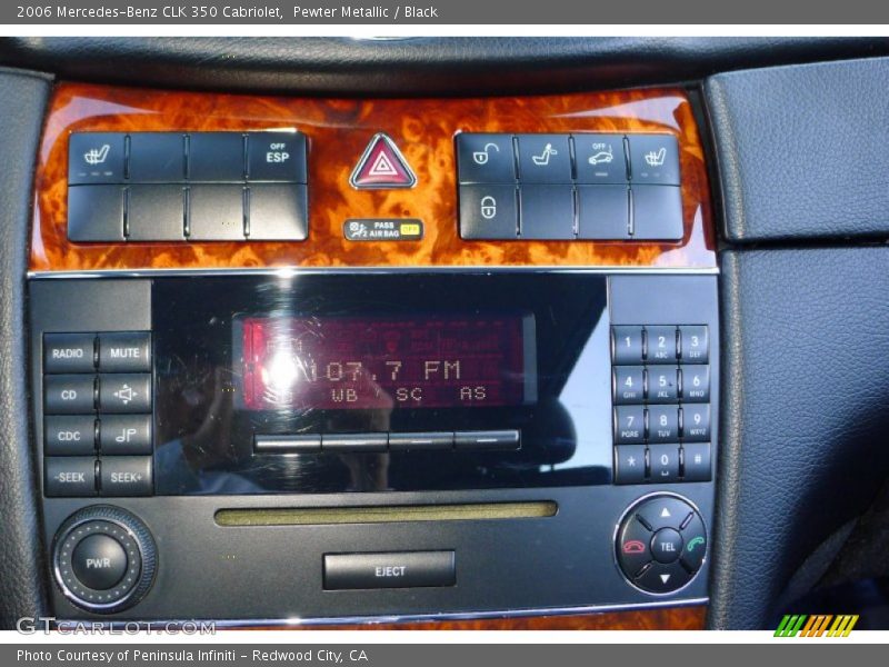 Pewter Metallic / Black 2006 Mercedes-Benz CLK 350 Cabriolet