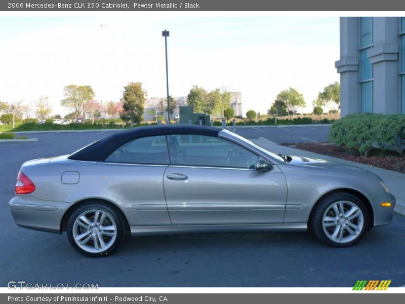 Pewter Metallic / Black 2006 Mercedes-Benz CLK 350 Cabriolet