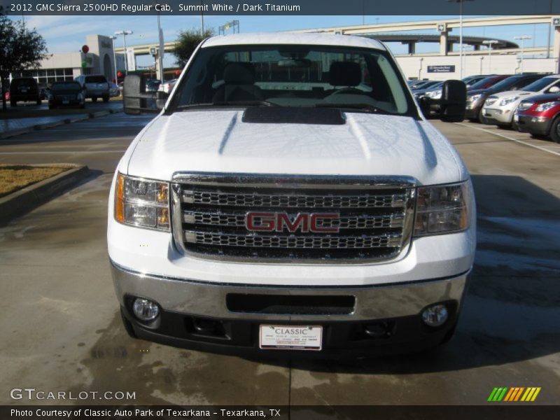Summit White / Dark Titanium 2012 GMC Sierra 2500HD Regular Cab