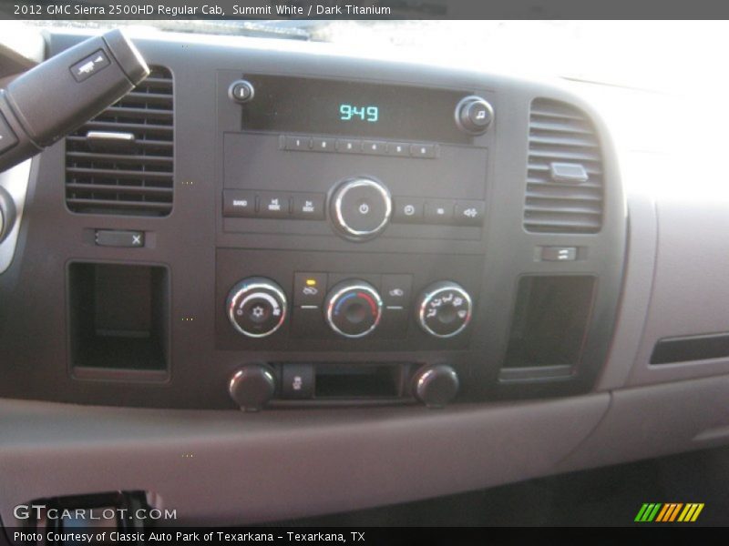 Summit White / Dark Titanium 2012 GMC Sierra 2500HD Regular Cab