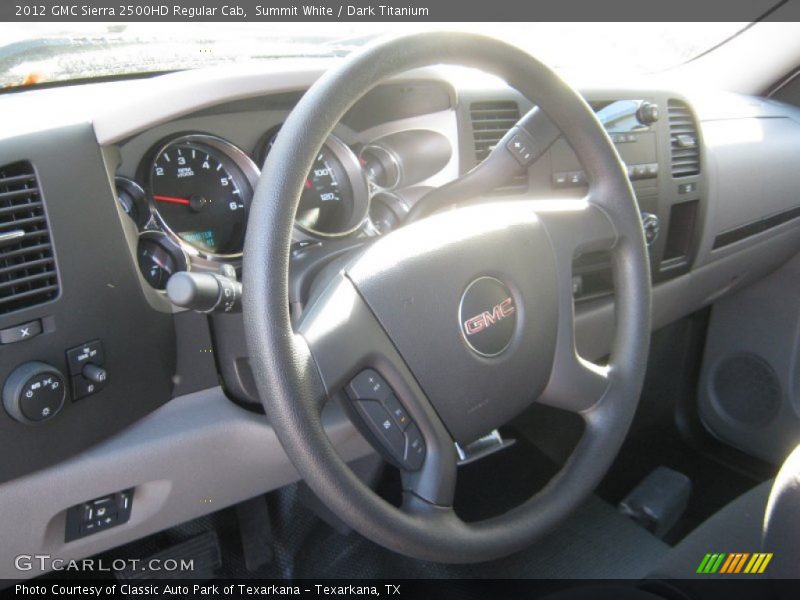 Summit White / Dark Titanium 2012 GMC Sierra 2500HD Regular Cab