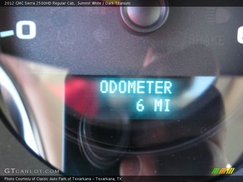 Summit White / Dark Titanium 2012 GMC Sierra 2500HD Regular Cab