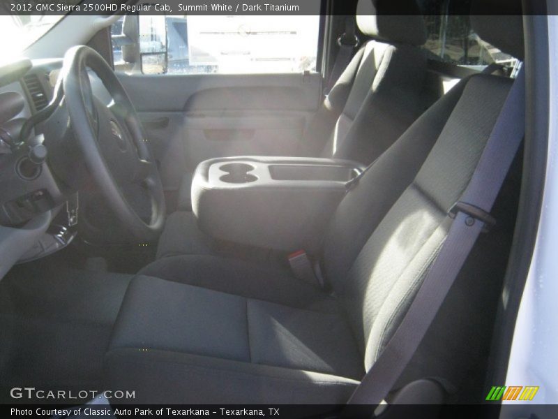 Summit White / Dark Titanium 2012 GMC Sierra 2500HD Regular Cab