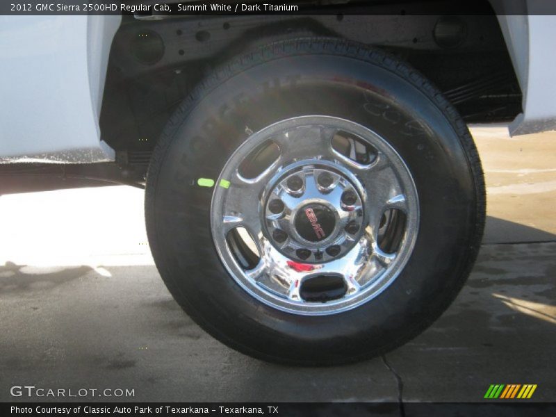 Summit White / Dark Titanium 2012 GMC Sierra 2500HD Regular Cab