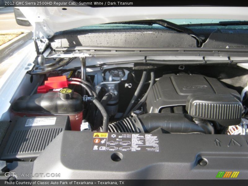 Summit White / Dark Titanium 2012 GMC Sierra 2500HD Regular Cab