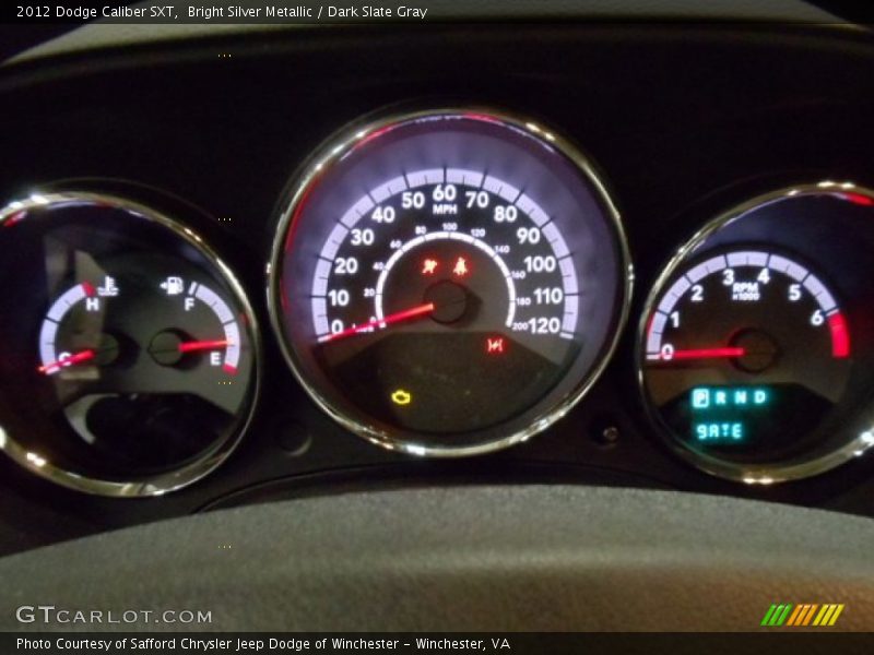 Bright Silver Metallic / Dark Slate Gray 2012 Dodge Caliber SXT