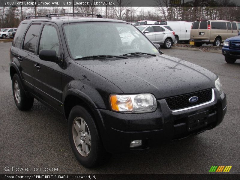 Black Clearcoat / Ebony Black 2003 Ford Escape Limited 4WD