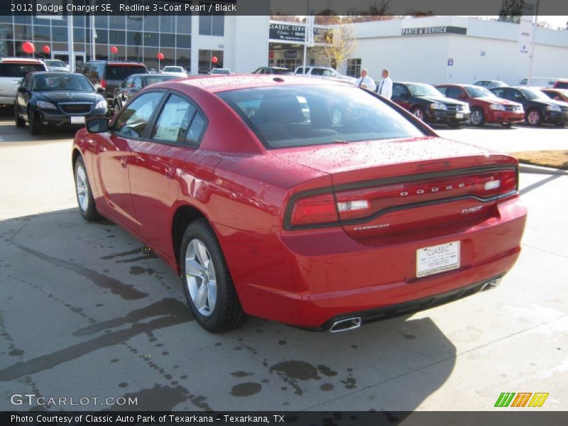 Redline 3-Coat Pearl / Black 2012 Dodge Charger SE