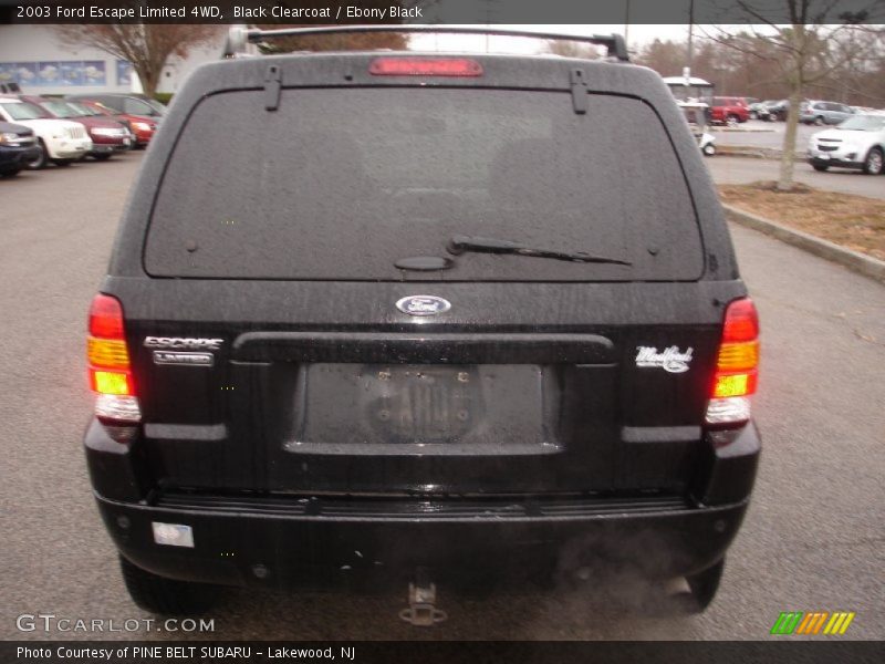 Black Clearcoat / Ebony Black 2003 Ford Escape Limited 4WD