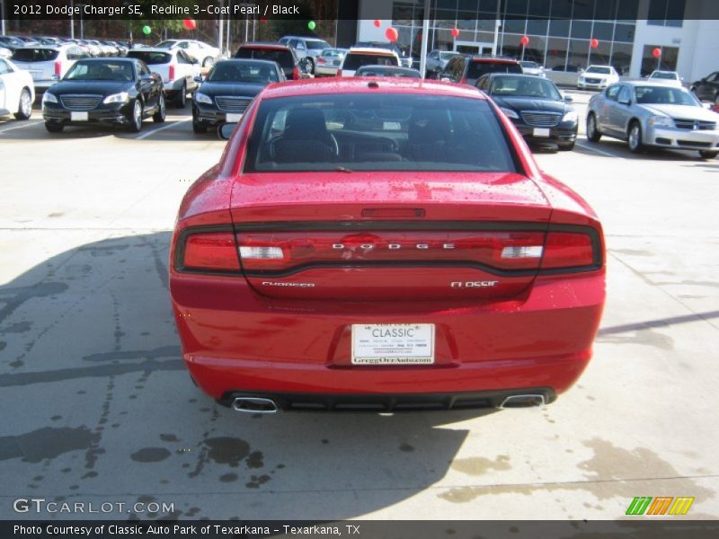 Redline 3-Coat Pearl / Black 2012 Dodge Charger SE