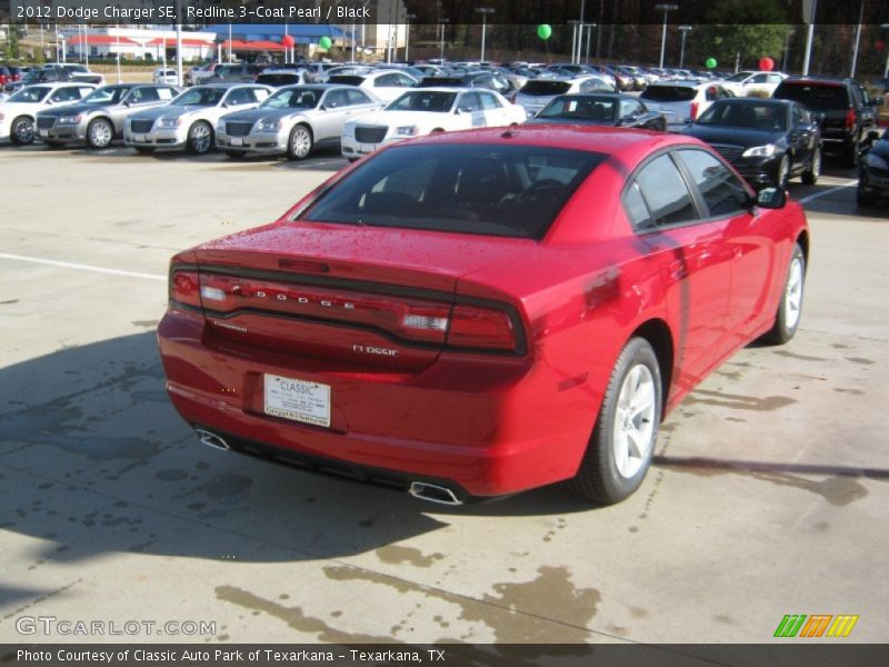 Redline 3-Coat Pearl / Black 2012 Dodge Charger SE