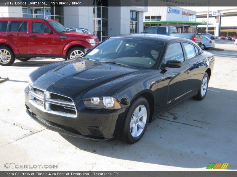 Pitch Black / Black 2012 Dodge Charger SE