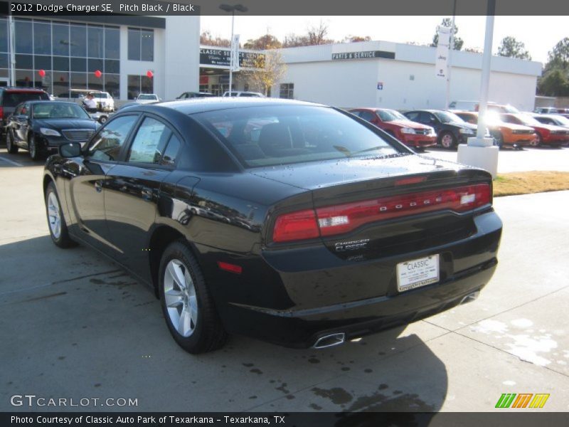 Pitch Black / Black 2012 Dodge Charger SE