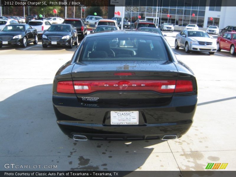 Pitch Black / Black 2012 Dodge Charger SE