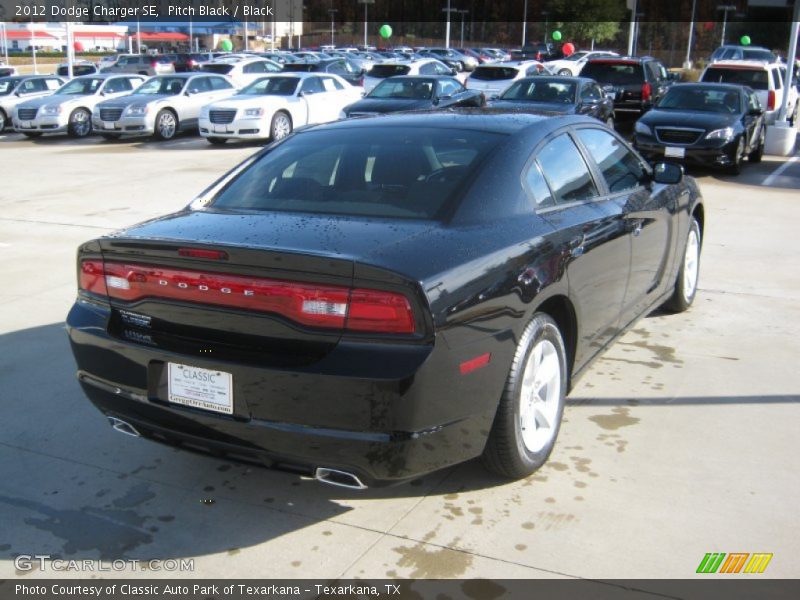 Pitch Black / Black 2012 Dodge Charger SE