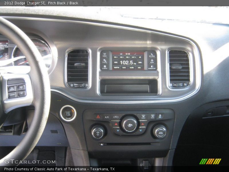 Pitch Black / Black 2012 Dodge Charger SE