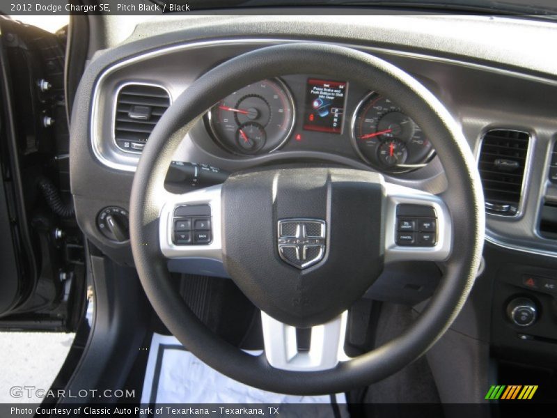 Pitch Black / Black 2012 Dodge Charger SE