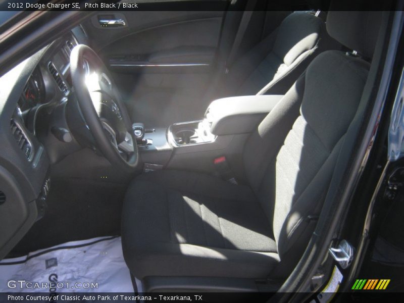 Pitch Black / Black 2012 Dodge Charger SE