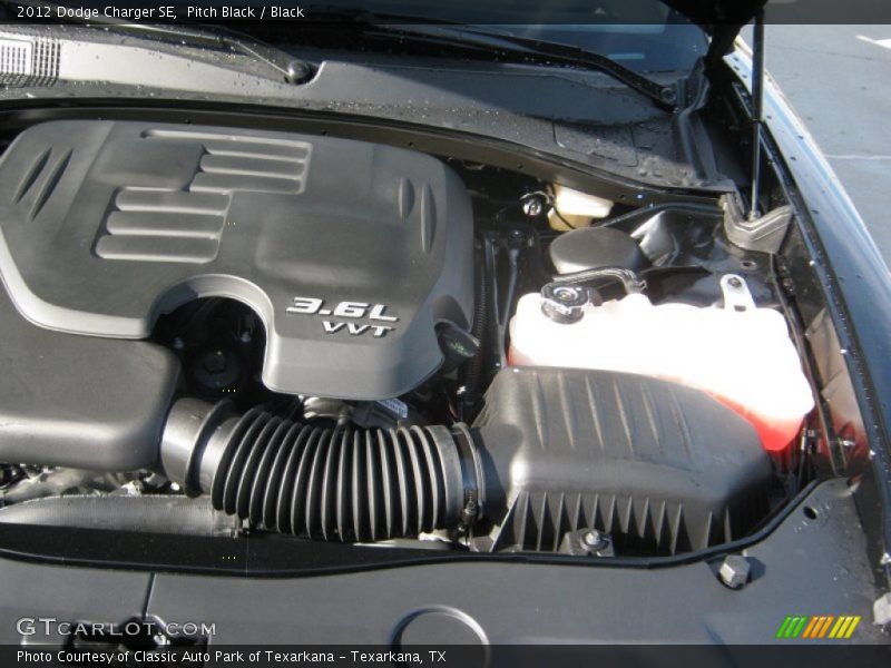 Pitch Black / Black 2012 Dodge Charger SE