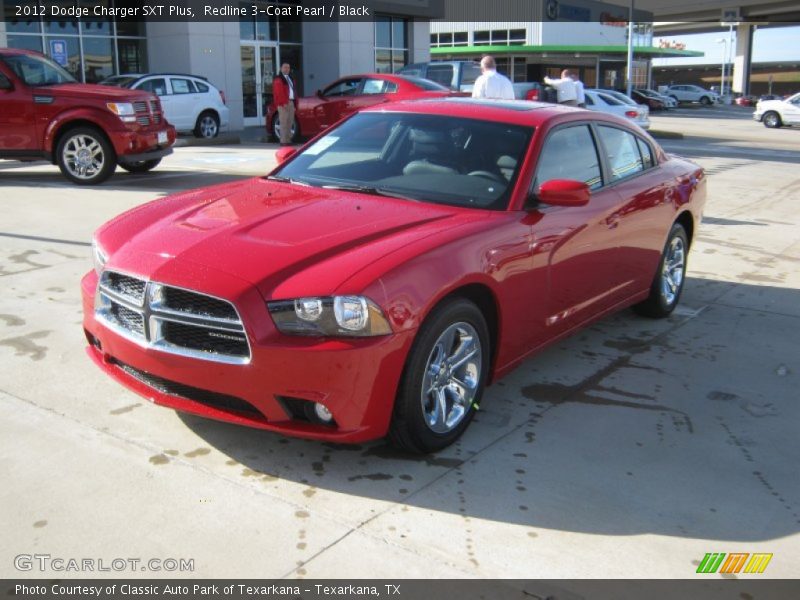 Redline 3-Coat Pearl / Black 2012 Dodge Charger SXT Plus