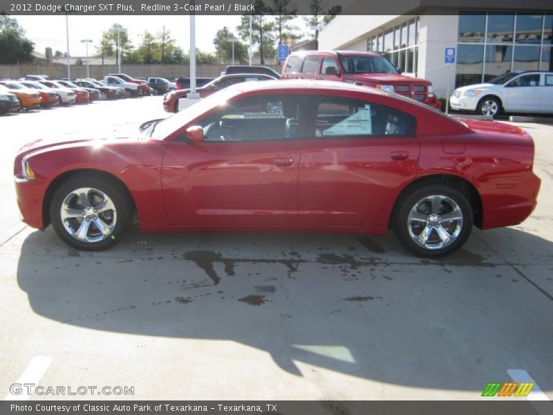 Redline 3-Coat Pearl / Black 2012 Dodge Charger SXT Plus