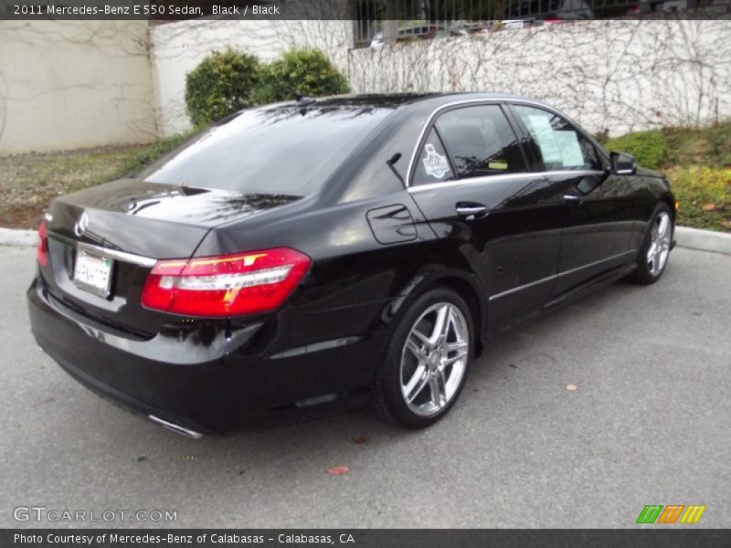 Black / Black 2011 Mercedes-Benz E 550 Sedan