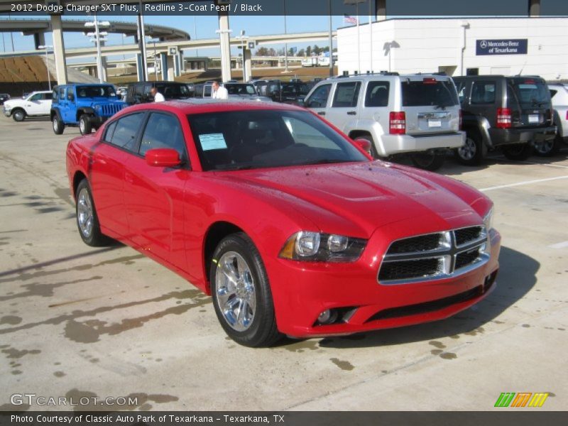 Redline 3-Coat Pearl / Black 2012 Dodge Charger SXT Plus
