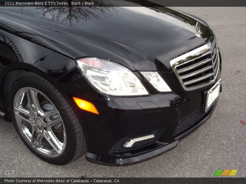 Black / Black 2011 Mercedes-Benz E 550 Sedan