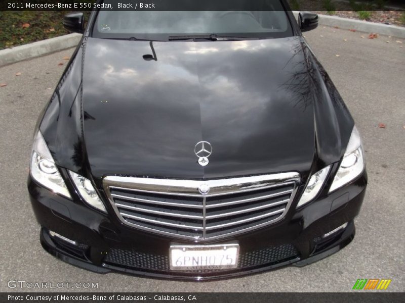 Black / Black 2011 Mercedes-Benz E 550 Sedan