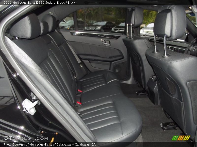 Black / Black 2011 Mercedes-Benz E 550 Sedan