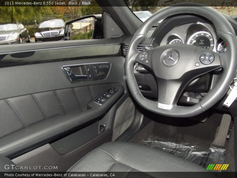 Black / Black 2011 Mercedes-Benz E 550 Sedan