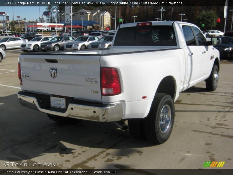 Bright White / Dark Slate/Medium Graystone 2012 Dodge Ram 3500 HD Lone Star Crew Cab 4x4 Dually