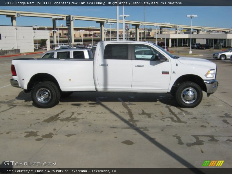 Bright White / Dark Slate/Medium Graystone 2012 Dodge Ram 3500 HD Lone Star Crew Cab 4x4 Dually