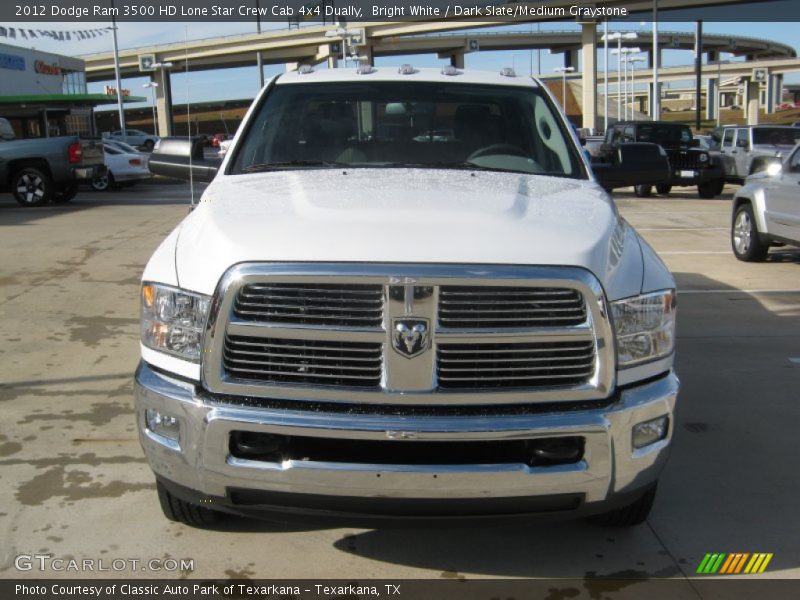 Bright White / Dark Slate/Medium Graystone 2012 Dodge Ram 3500 HD Lone Star Crew Cab 4x4 Dually