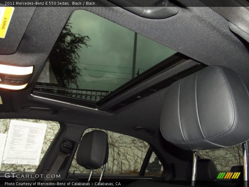 Sunroof of 2011 E 550 Sedan