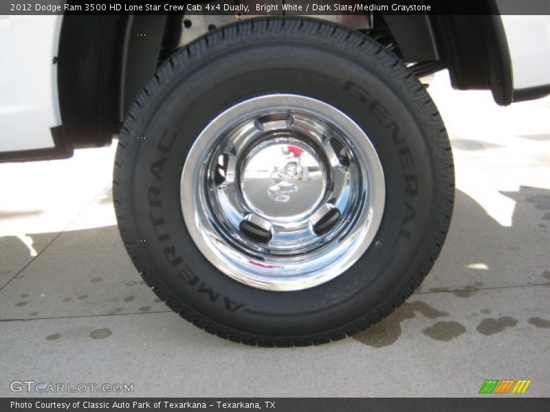 Bright White / Dark Slate/Medium Graystone 2012 Dodge Ram 3500 HD Lone Star Crew Cab 4x4 Dually