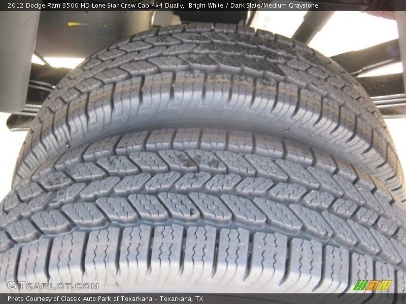 Bright White / Dark Slate/Medium Graystone 2012 Dodge Ram 3500 HD Lone Star Crew Cab 4x4 Dually