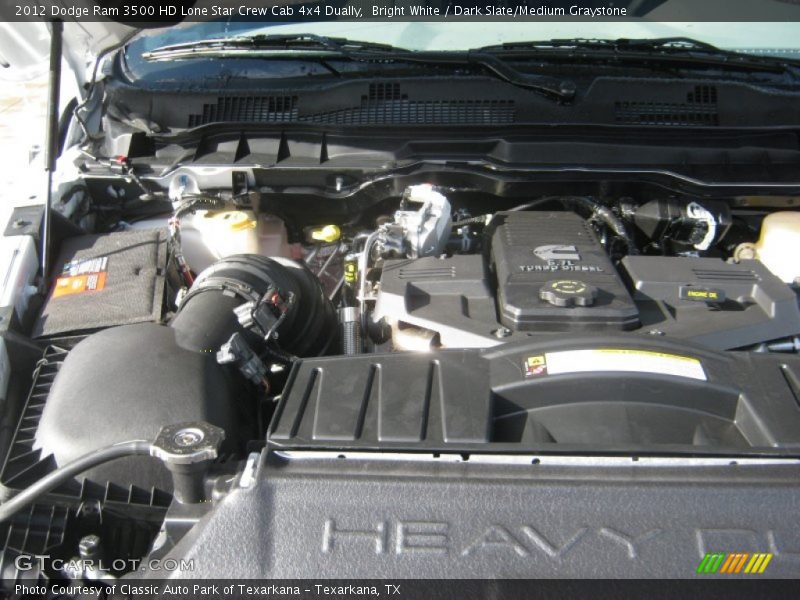 Bright White / Dark Slate/Medium Graystone 2012 Dodge Ram 3500 HD Lone Star Crew Cab 4x4 Dually