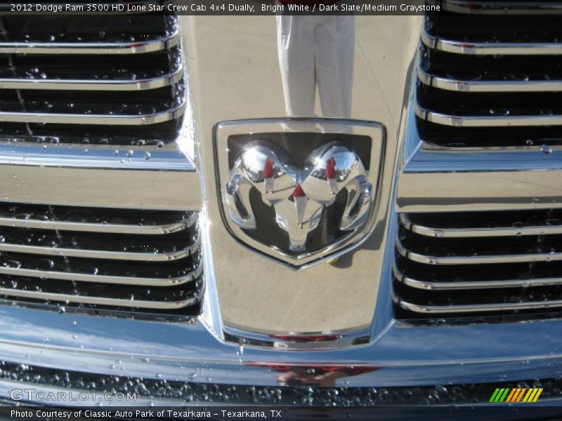 Bright White / Dark Slate/Medium Graystone 2012 Dodge Ram 3500 HD Lone Star Crew Cab 4x4 Dually