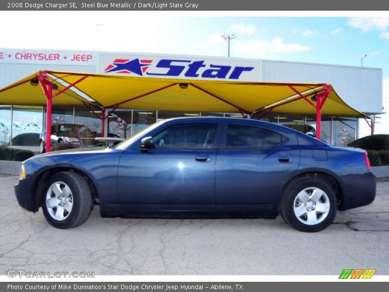 Steel Blue Metallic / Dark/Light Slate Gray 2008 Dodge Charger SE