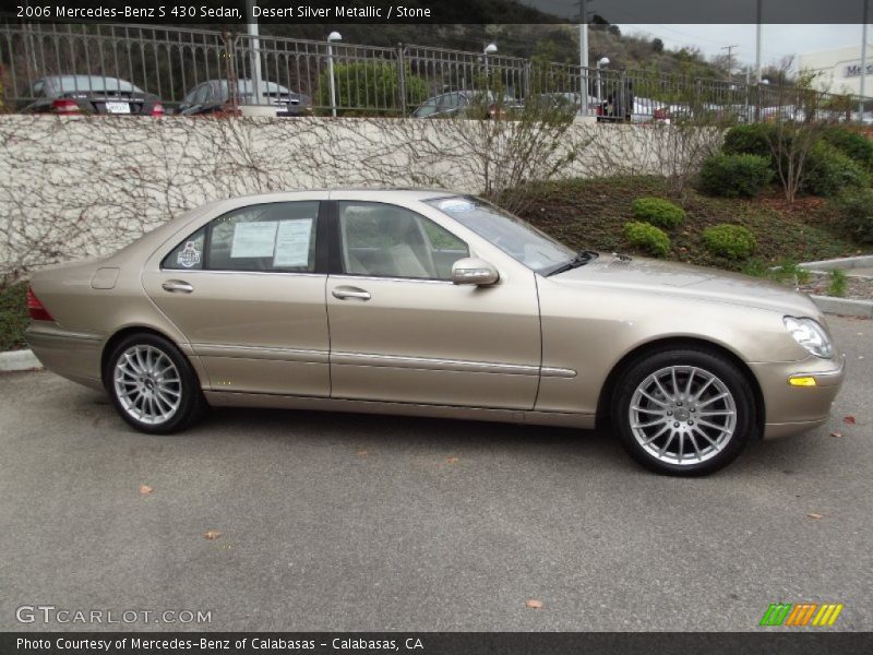 Desert Silver Metallic / Stone 2006 Mercedes-Benz S 430 Sedan