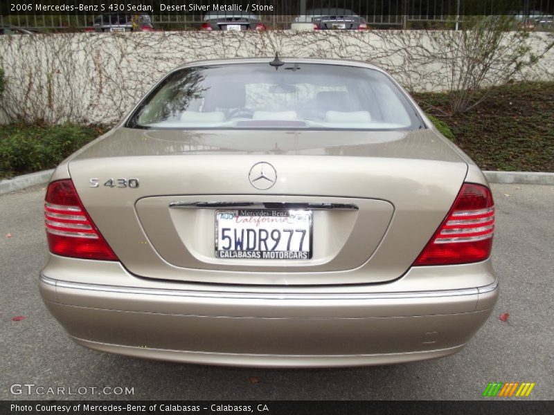 Desert Silver Metallic / Stone 2006 Mercedes-Benz S 430 Sedan
