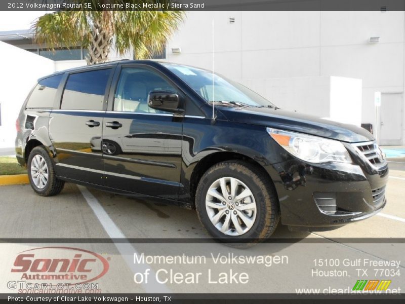 Nocturne Black Metallic / Sierra Sand 2012 Volkswagen Routan SE