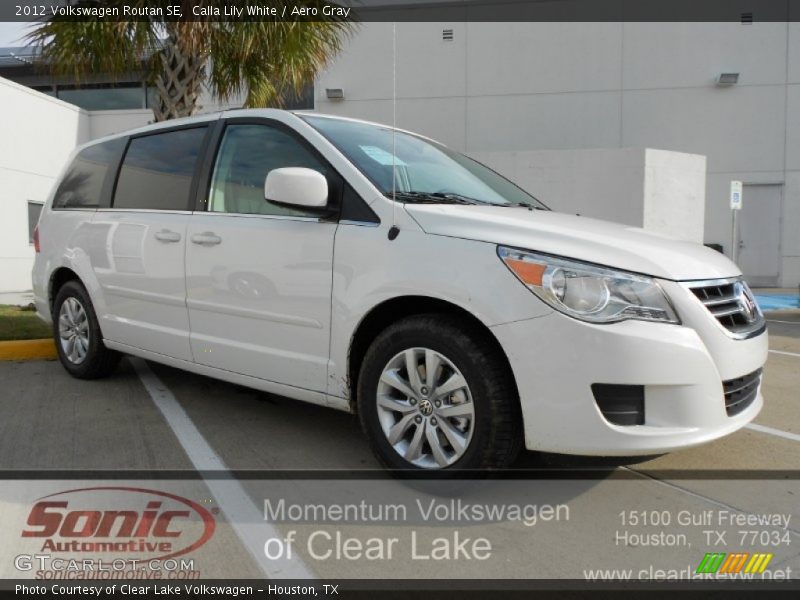 Calla Lily White / Aero Gray 2012 Volkswagen Routan SE