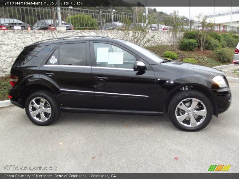 Black / Black 2010 Mercedes-Benz ML 350