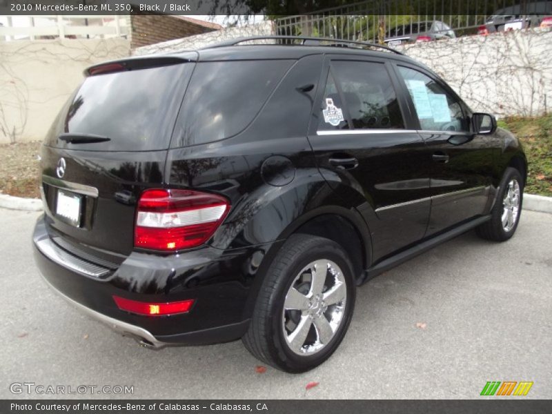 Black / Black 2010 Mercedes-Benz ML 350