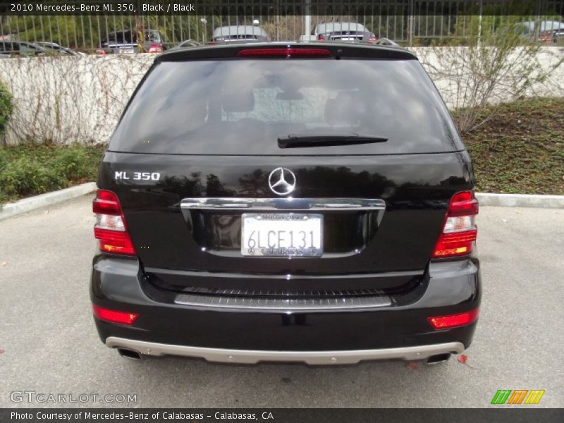 Black / Black 2010 Mercedes-Benz ML 350